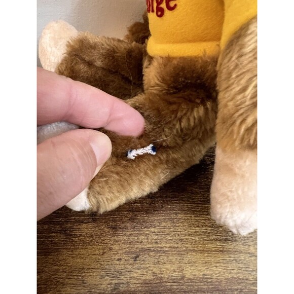 Curious George 1984 Vtg Eden Stuffed Animal Plush Monkey Plushie Banana Doll - Picture 6 of 14